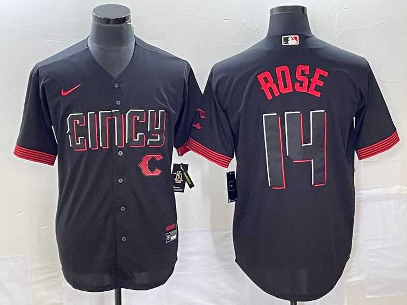 Men%27s Cincinnati Reds #9 Matt McLain Black 2023 City Connect Cool Base Stitched Jerseys->cincinnati reds->MLB Jersey